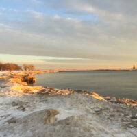 Lakefront at sunrise